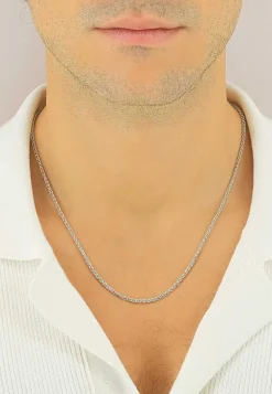 Collier Zopf Weissgold 750, 2.5mm, 42cm