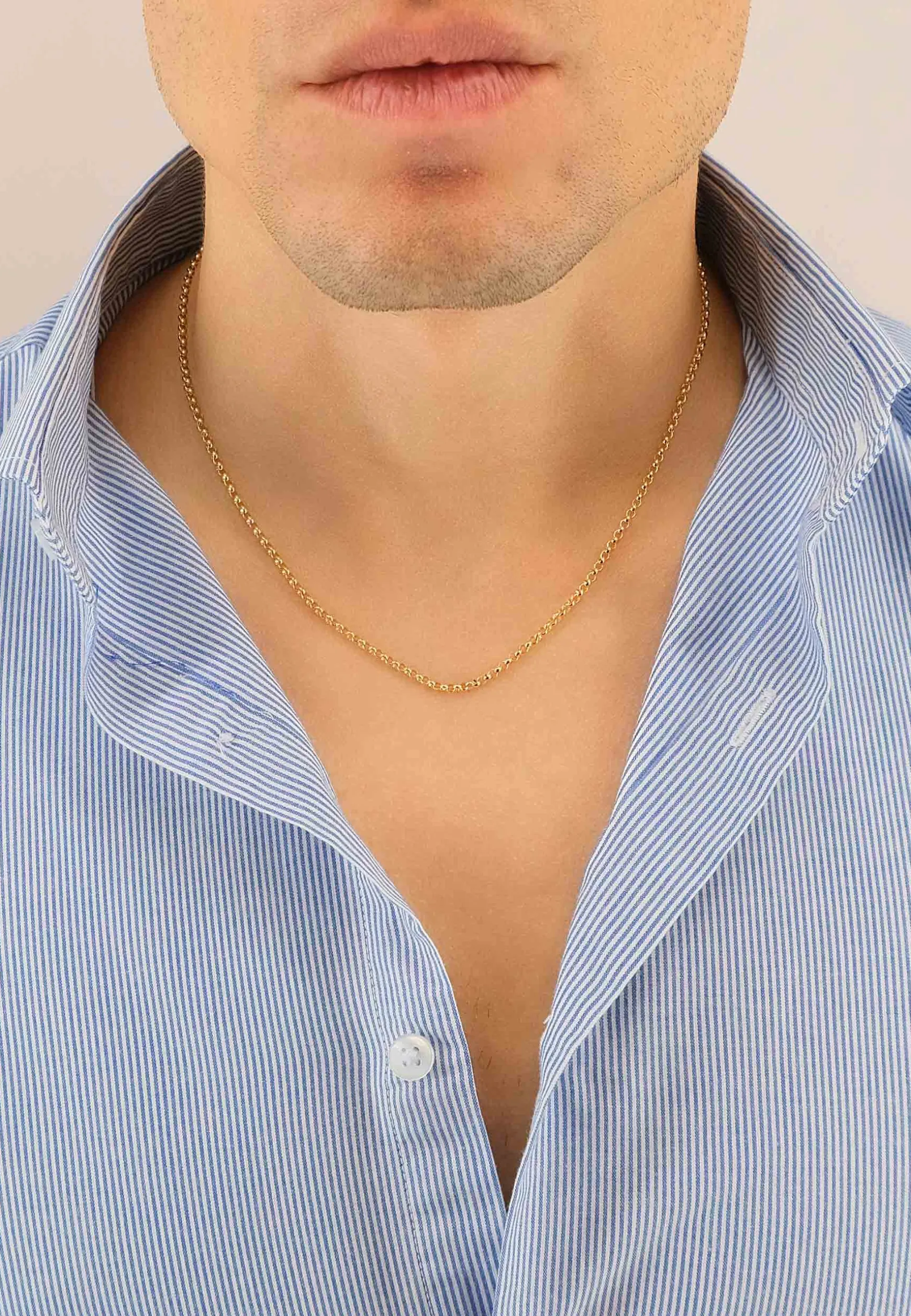 Collier Zopf Weissgold 750, 2.1mm, 50cm