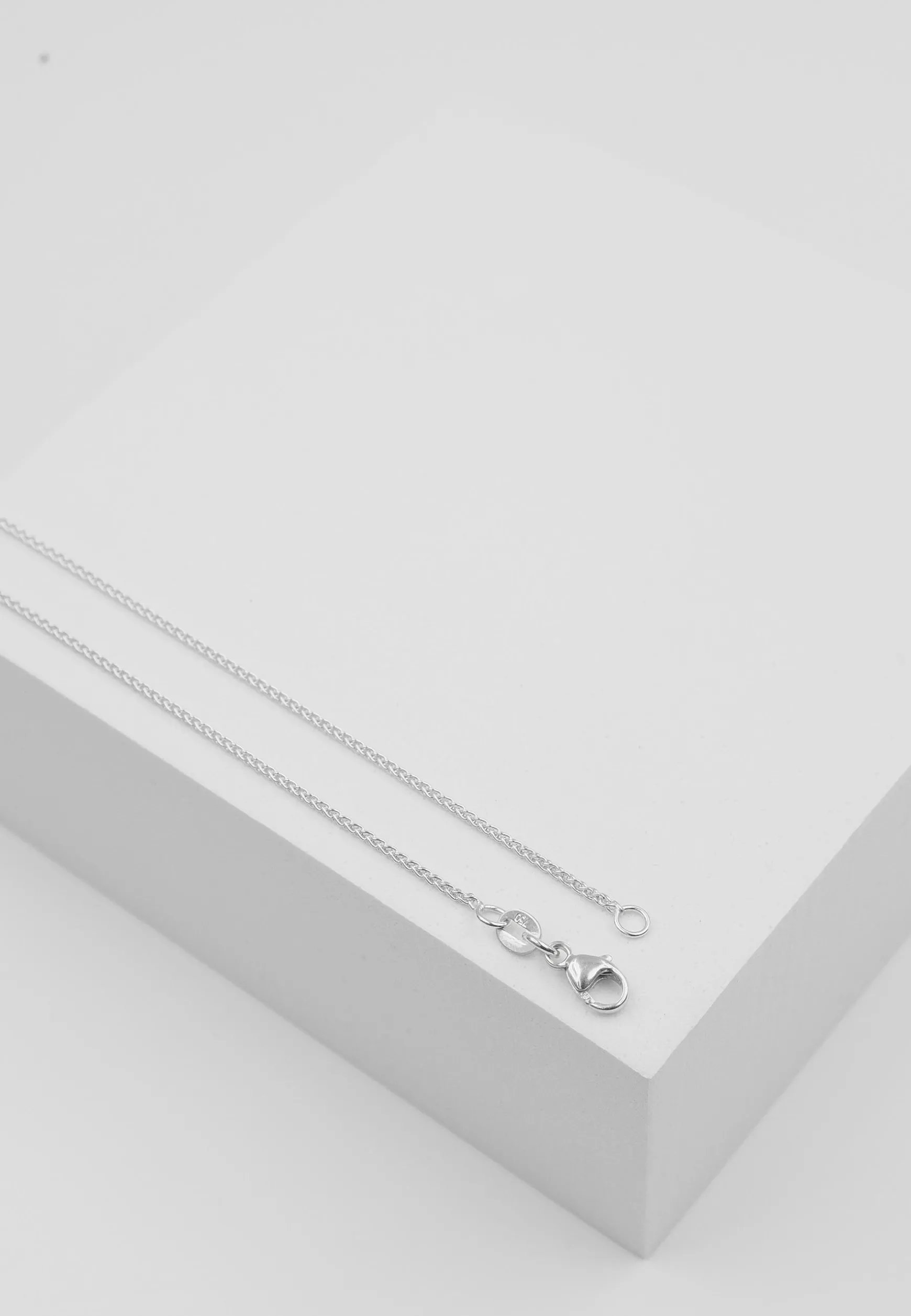 Collier Zopf Weissgold 750, 1.2mm, 38cm