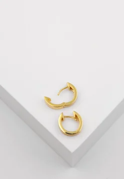 Creolen Bicolor Gelb-/Weissgold 750 Zirkonia 12mm