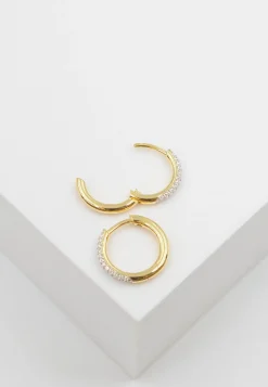 Creolen Gelbgold 750 Diamant 0.24ct. 15mm