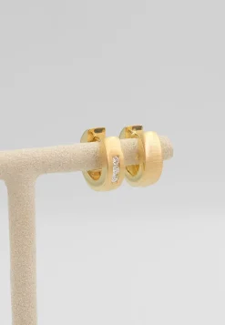 Creolen Gelbgold 750 Diamant 0.12ct. 13mm