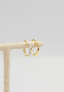 Creolen Gelbgold 750 Diamant 0.24ct. 15mm