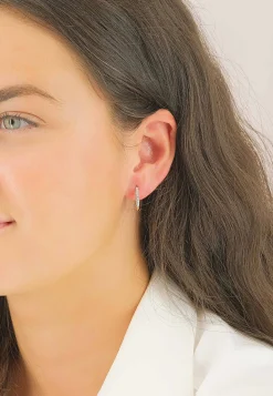 Creolen Gelbgold 750 Diamant 0.24ct. 15mm