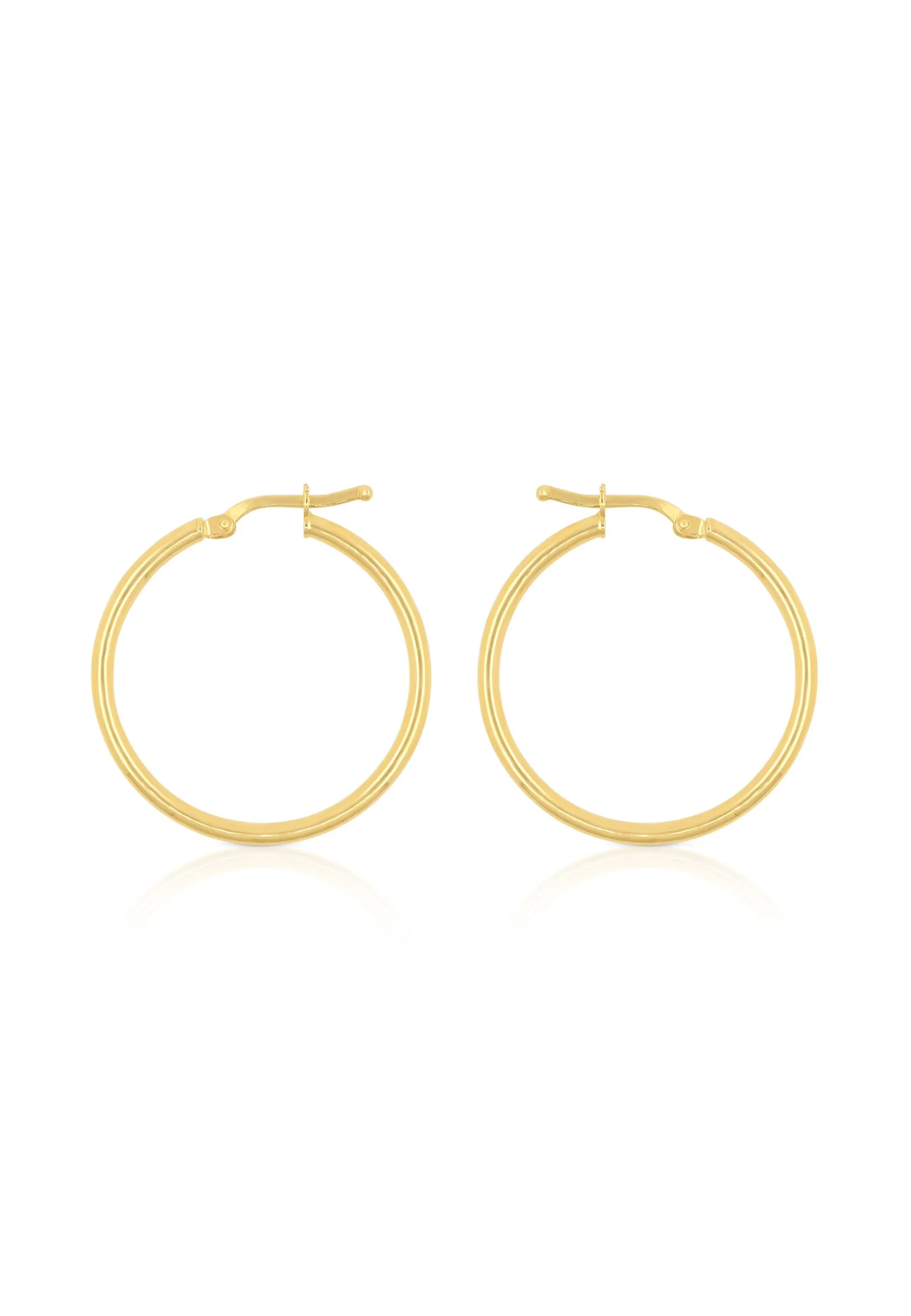 Creolen Gelbgold 750, 29mm