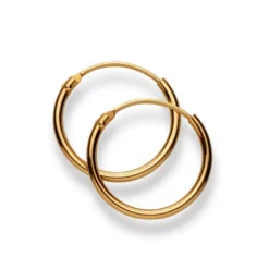 Creolen Gelbgold 750, 15mm