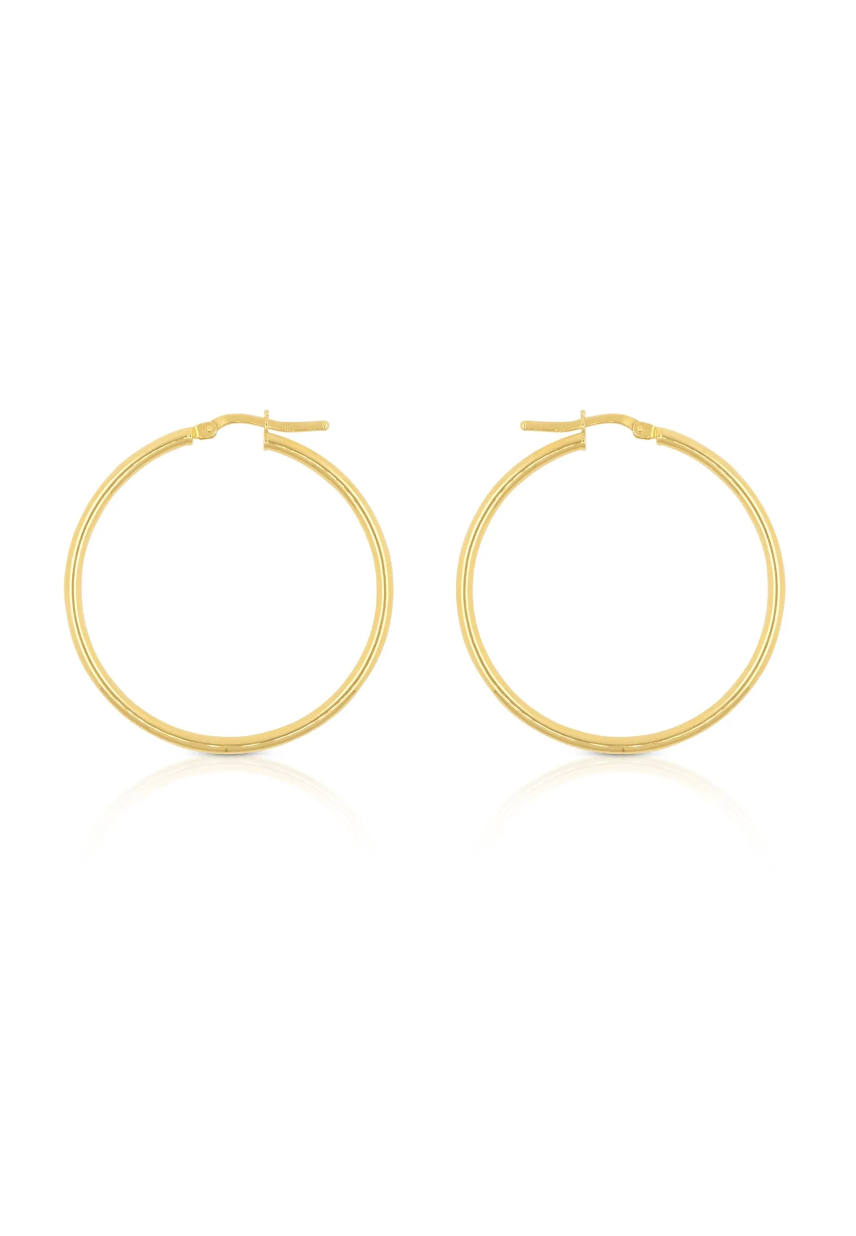 Creolen Gelbgold 750, 39mm