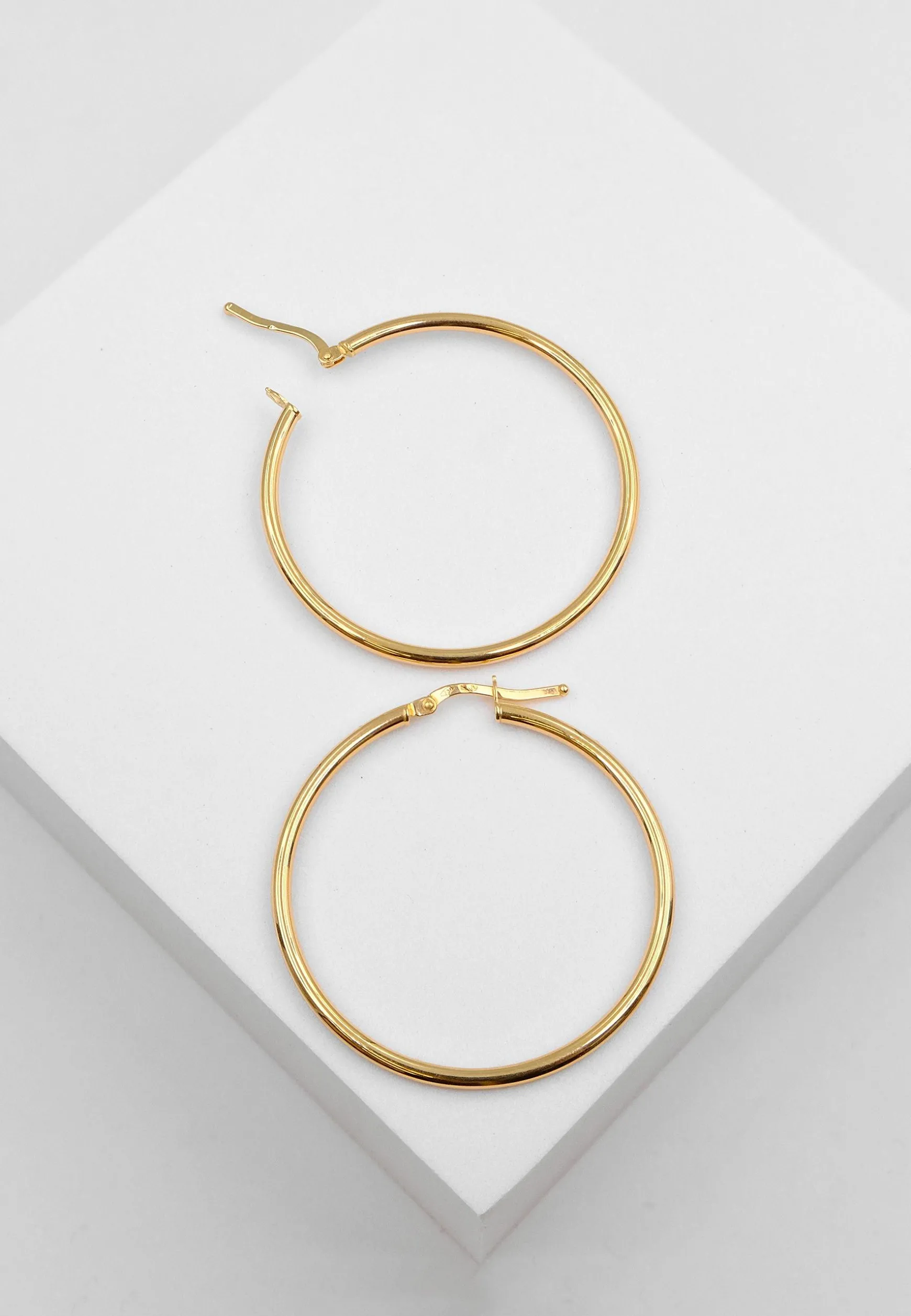 Creolen Gelbgold 750, 39mm