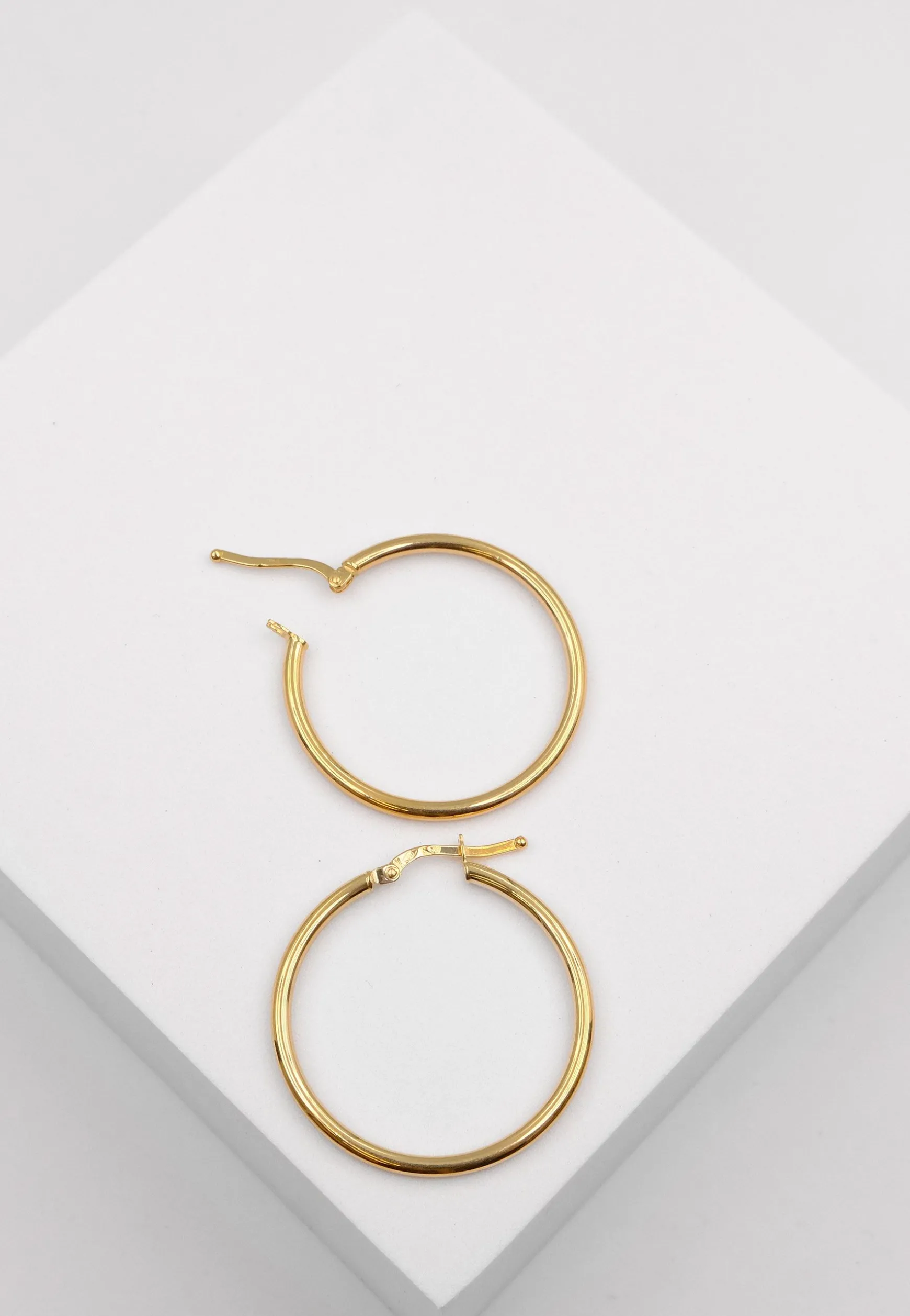 Creolen Gelbgold 750, 29mm