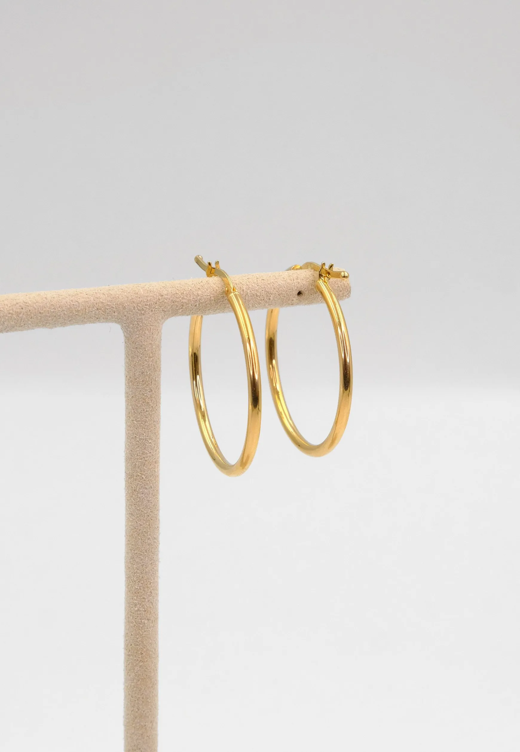 Creolen Gelbgold 750, 29mm