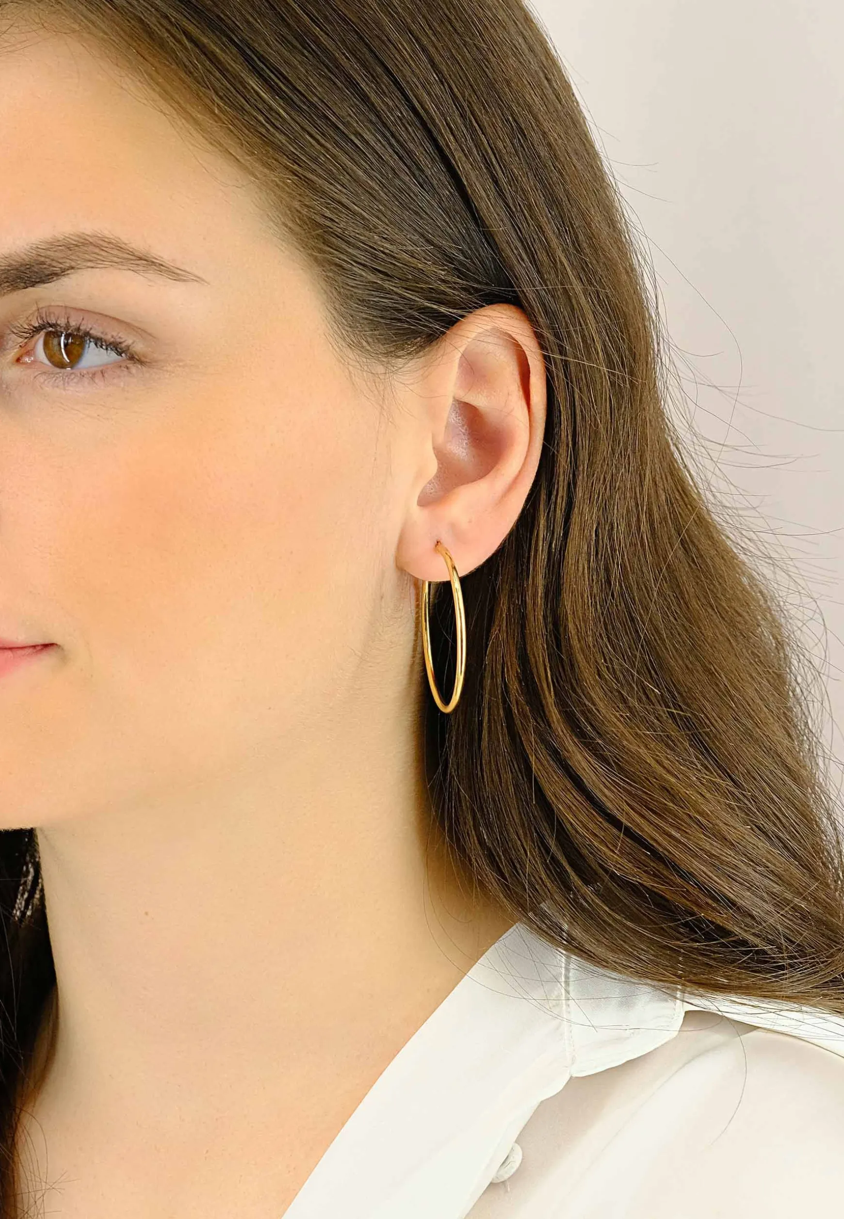 Creolen Gelbgold 750, 39mm