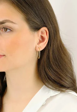 Creolen Gelbgold 750, 29mm