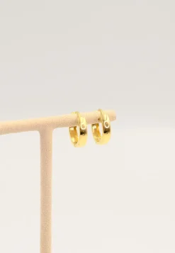 Creolen Gelbgold 750 U-Profil Scharnier 16.7mm