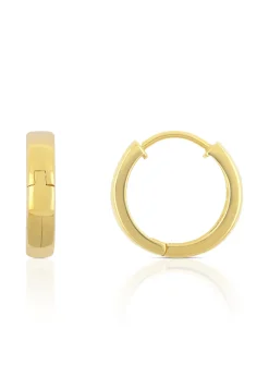 Creolen Gelbgold 750 U-Profil Scharnier 16.7mm