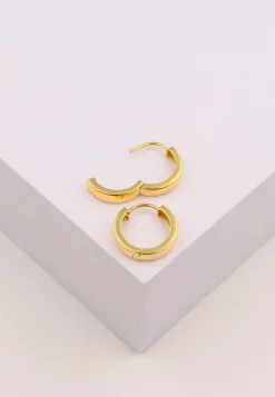 Creolen Gelbgold 750 U-Profil Scharnier 16.7mm