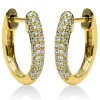 Creolen 750/18K Gelbgold Diamant 0.29ct.