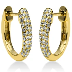 Creolen 750/18K Gelbgold Diamant 0.29ct.