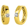 Creolen 750/18K Gelbgold Diamant 0.36ct.