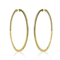 Creolen 750/18K Gelbgold Diamant 0.82ct.