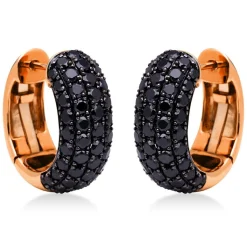 Creolen 750/18K Rotgold Diamant 3.25ct.