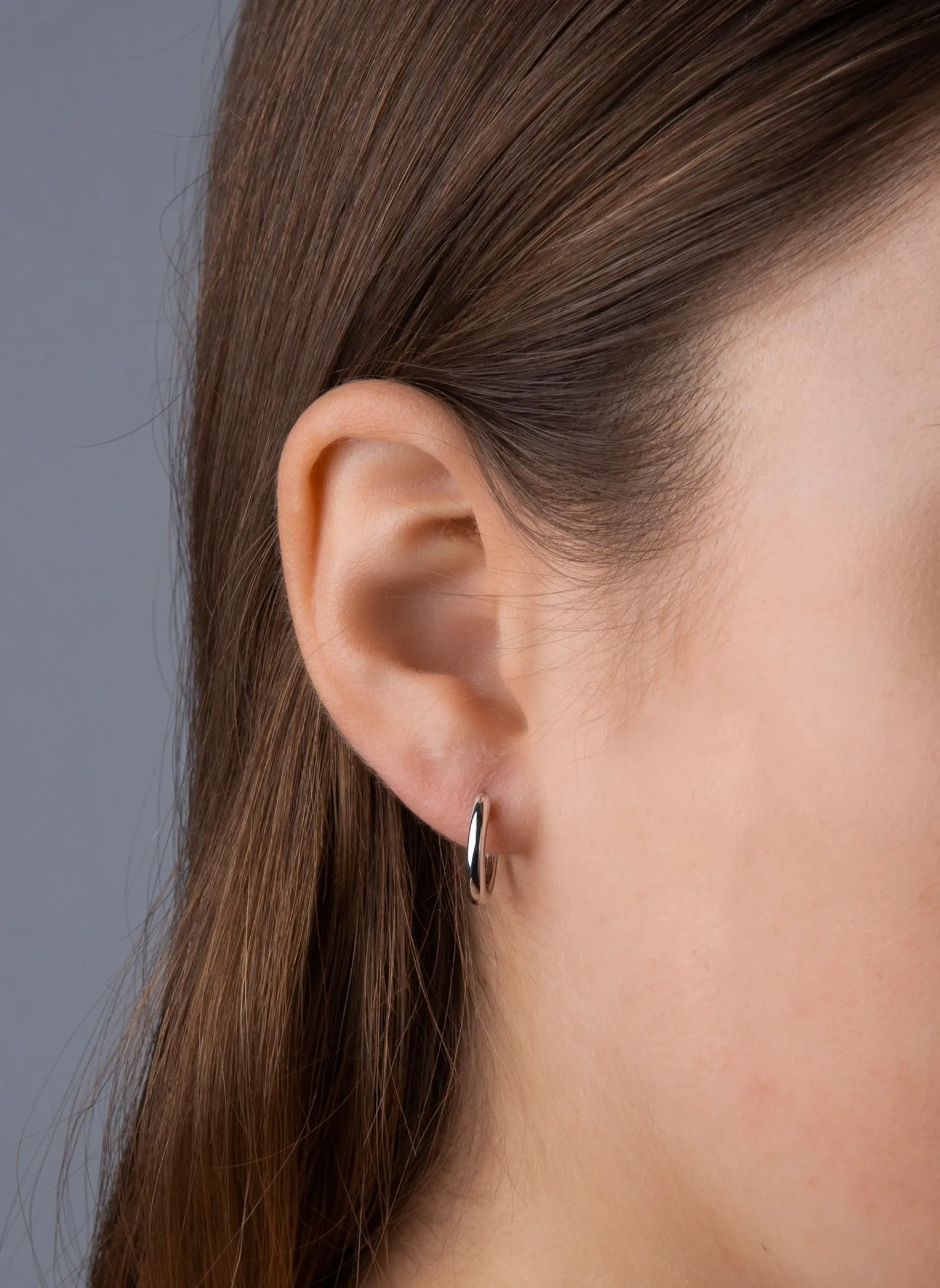 Creolen 750/18K Weissgold