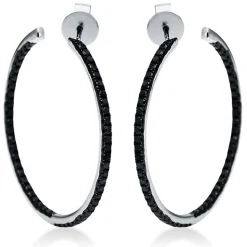 Creolen 750/18K Weissgold Diamant 0.97ct.