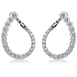 Creolen 750/18K Weissgold Diamant 2.61ct.