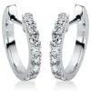 Creolen 750/18K Weissgold Diamant 0.34ct.