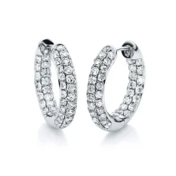 Creolen 750/18K Weissgold Diamant 2.07ct.