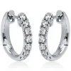 Creolen 750/18K Weissgold Diamant 0.56ct.