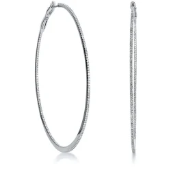 Creolen 750/18K Weissgold Diamant 0.83ct.