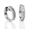 Creolen 750/18K Weissgold Diamant 0.41ct.