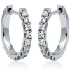 Creolen 750/18K Weissgold Diamant 0.72ct.