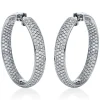 Creolen 750/18K Weissgold Diamant 7.19ct.
