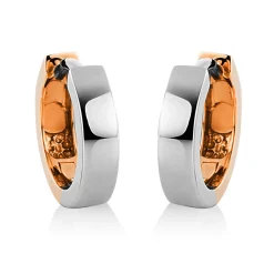 Creolen 750/18K Weissgold/Rotgold