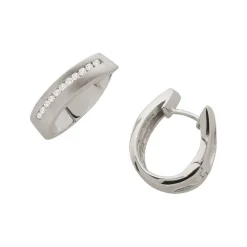 Creolen Silber 925 Zirkonia, 17mm