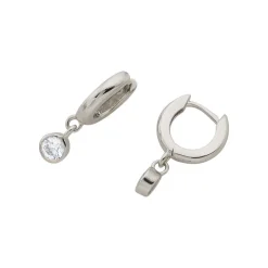 Creolen Silber 925 Zirkonia, 19mm