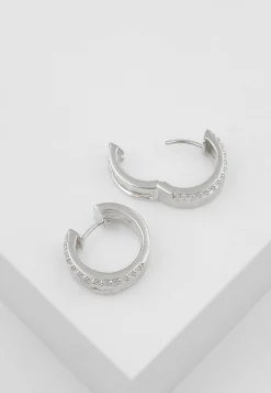 Creolen Silber 925 Zirkonia, 17x5mm