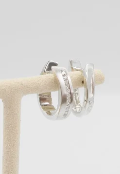 Creolen Silber 925 Zirkonia, 17mm