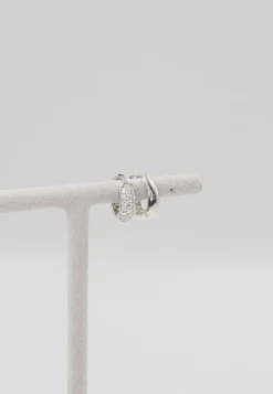 Creolen Weissgold 750 Brillanten 0.48ct. Scharnier 12mm