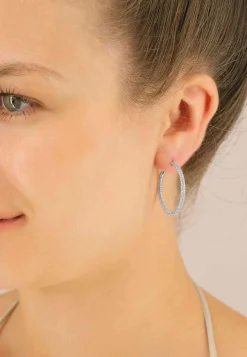 Creolen Weissgold 750 Brillanten 2.01.00ct. 30mm