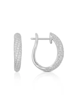 Creolen Weissgold 750 Diamant 0.63ct.