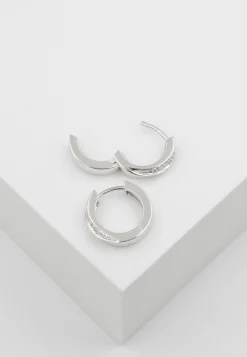 Creolen Weissgold 750 Diamant 0.14ct. 14mm