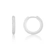 Creolen Weissgold 750 Diamant 0.24ct. 15mm