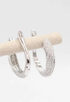 Creolen Weissgold 750 Diamant 0.63ct.