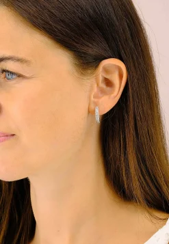 Creolen Weissgold 750 Diamant 0.63ct.