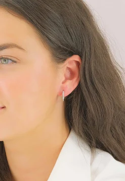 Creolen Weissgold 750 Diamant 0.24ct. 15mm