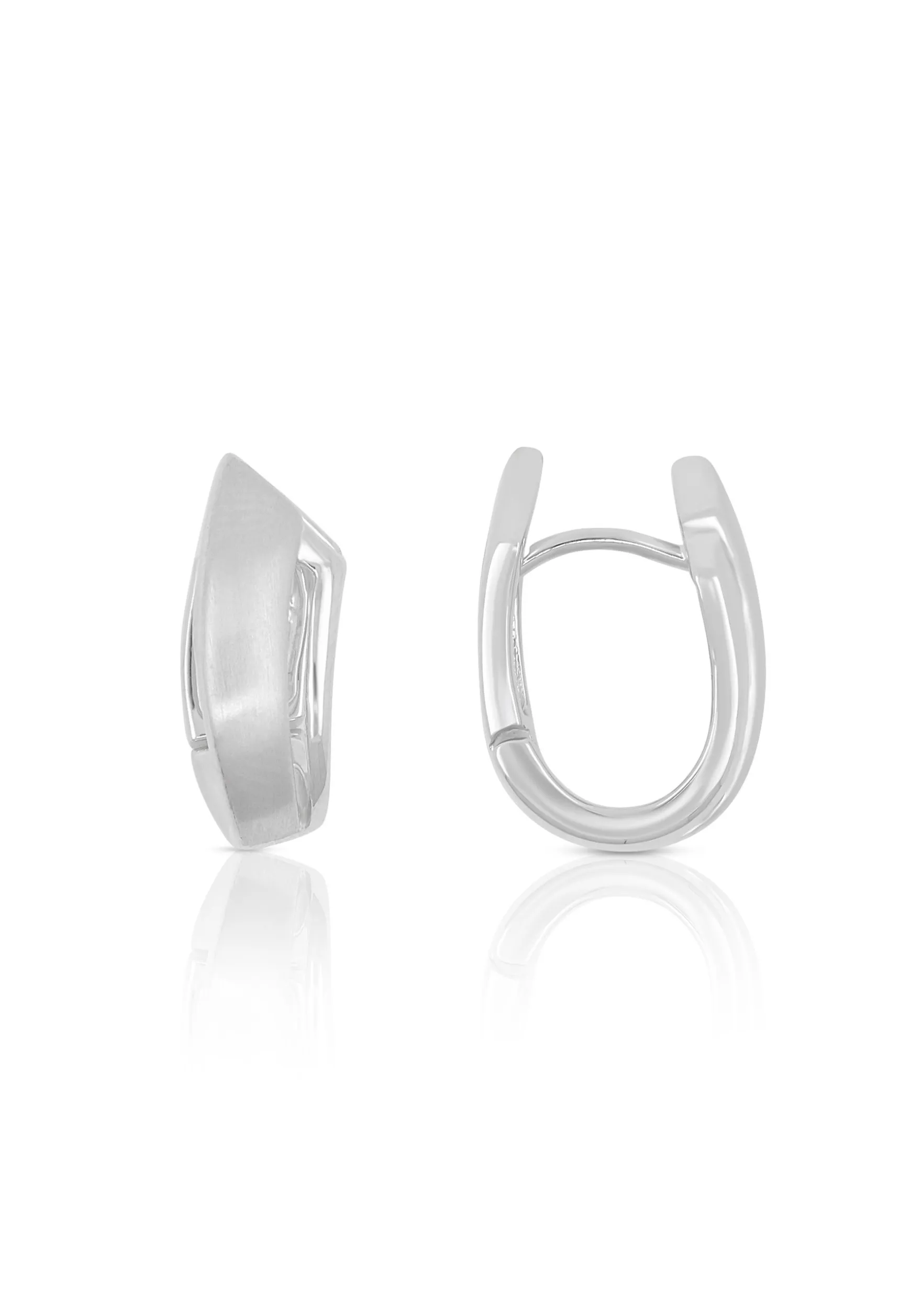 Creolen Weissgold 750, 17x5mm