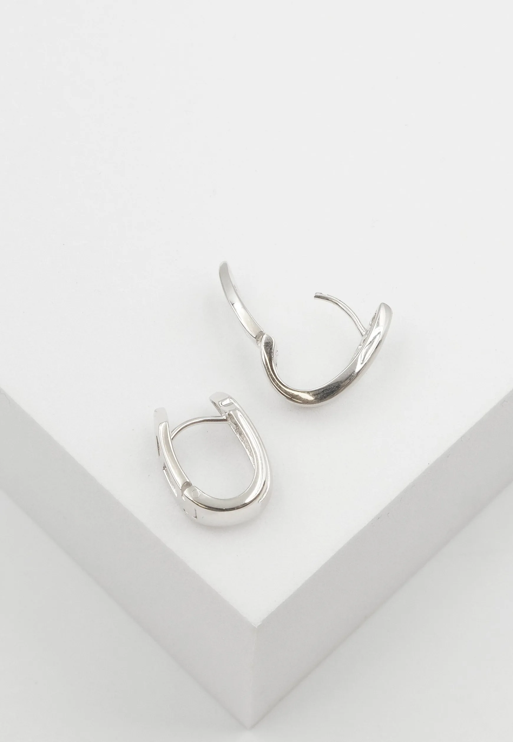 Creolen Weissgold 750, 17x5mm