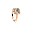 Damenring Rotgold 750 Prasiolith 1.99ct. Diamant 0.22ct.